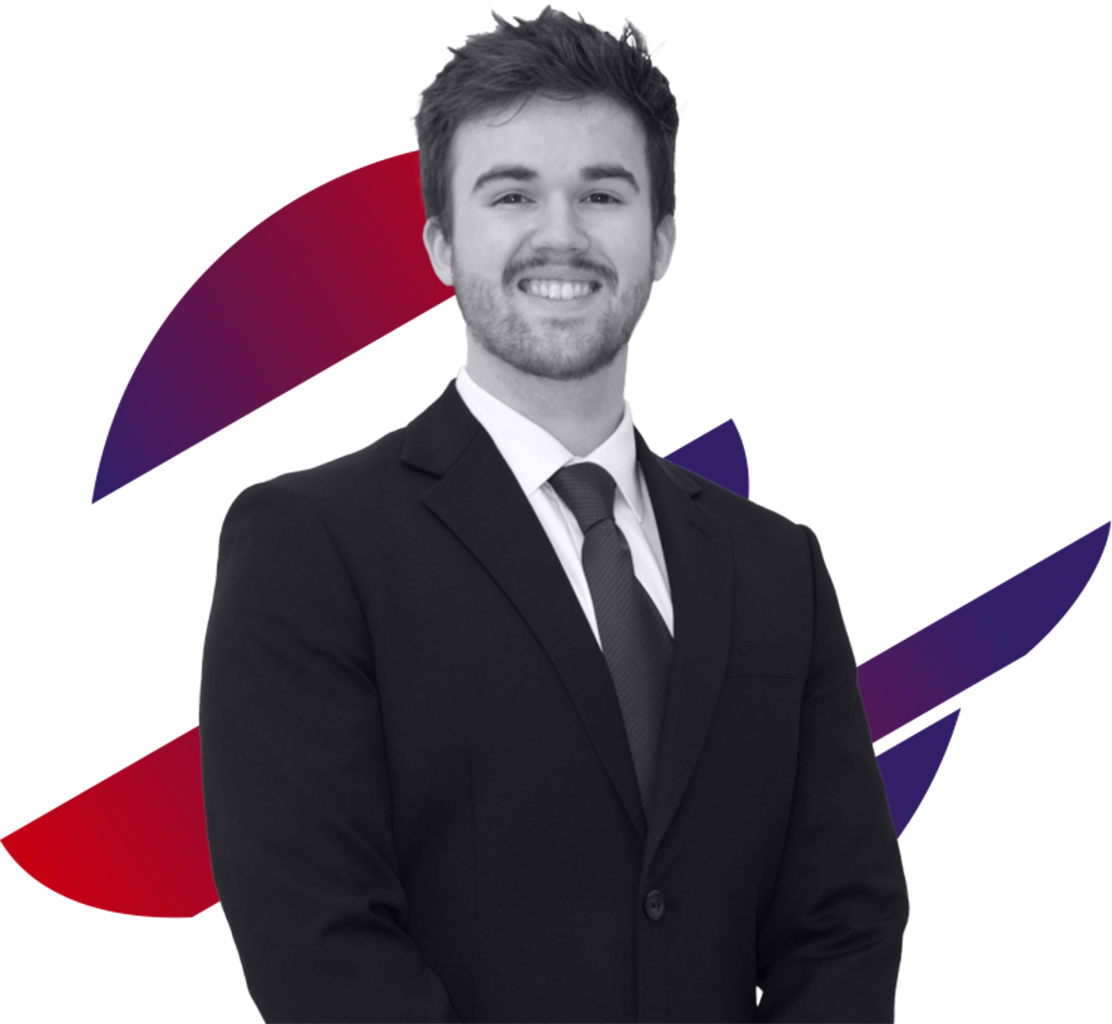 Patrick wearing a suit and tie